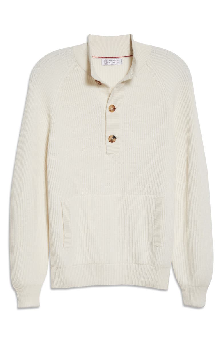 Brunello Cucinelli Rib Cashmere Sweater, Alternate, color, 