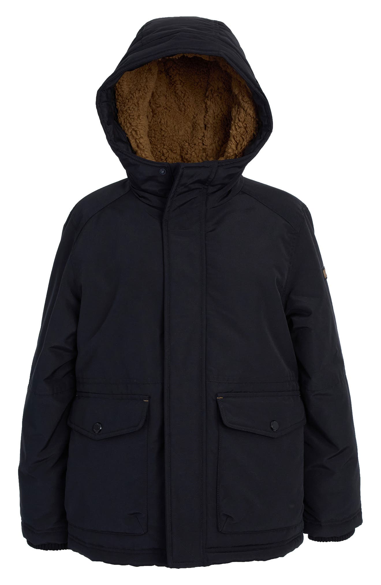Michael Kors Kids' Double Pocket Faux Shearling Lined Parka