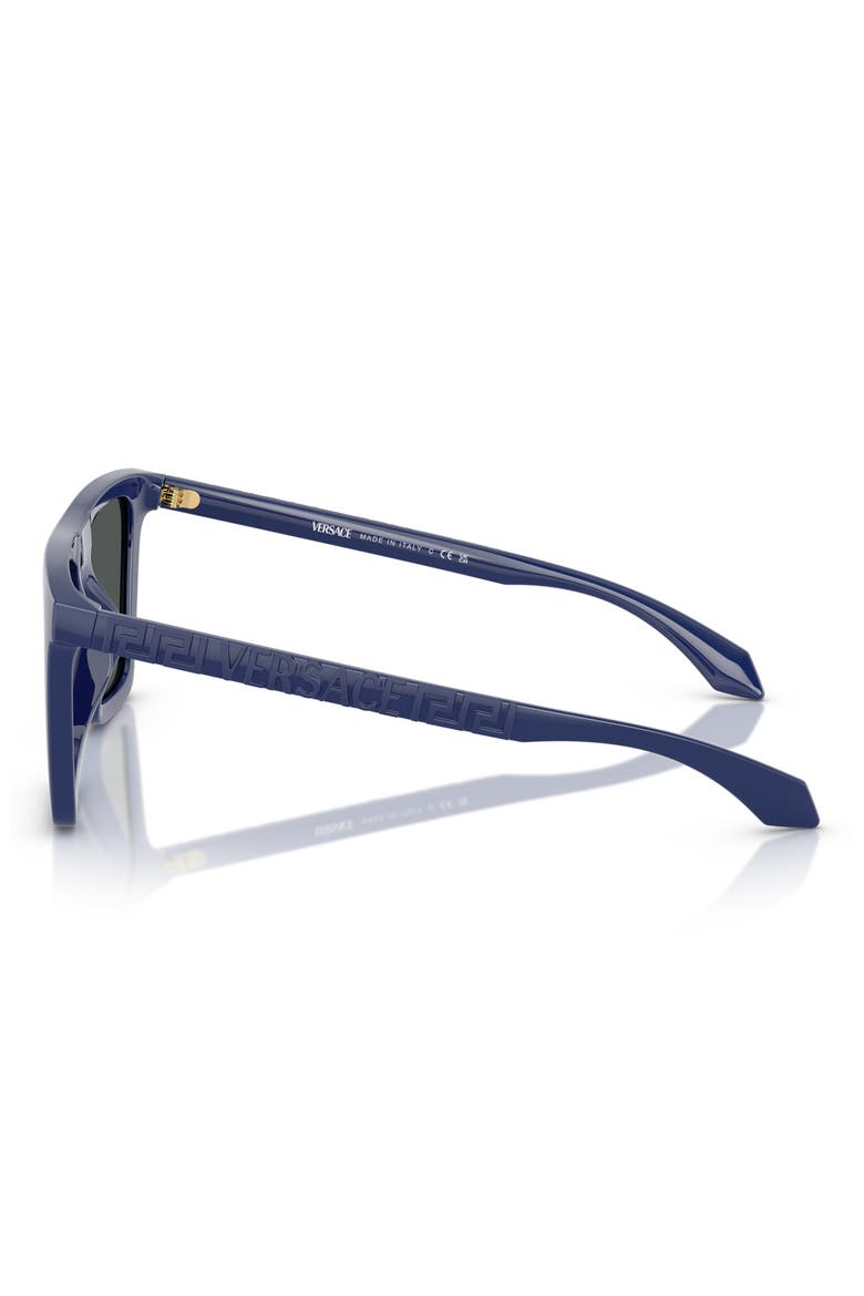 53mm Rectangular Sunglasses, Alternate, color, BLUE GREY