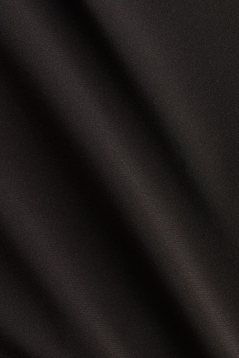 Cape-detail Draped Dress, Alternate, color, Dark brown