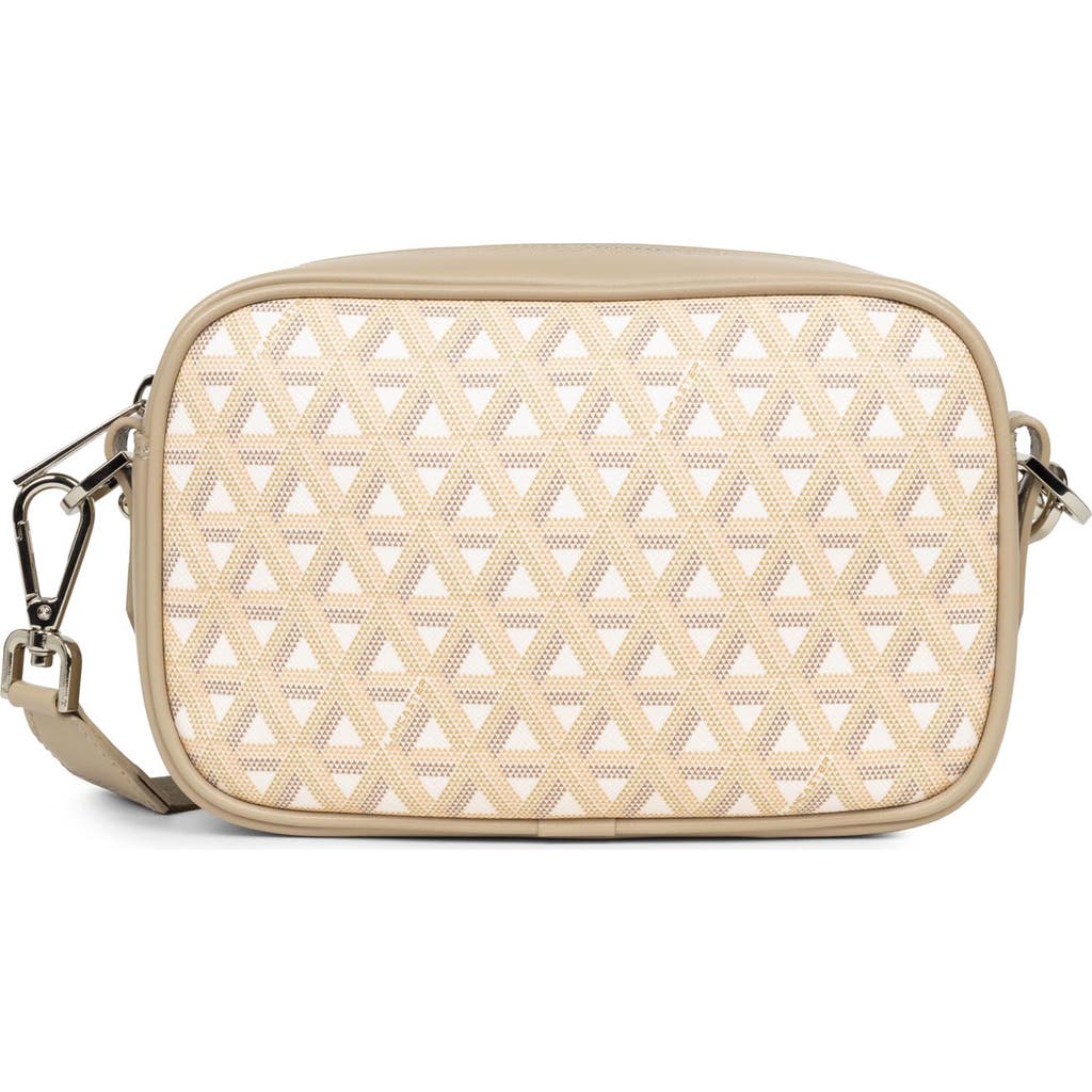 Lancaster Zipped Crossbody Bag Ikon It In Beige