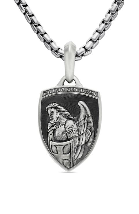 St. Michael Sterling Silver Amulet