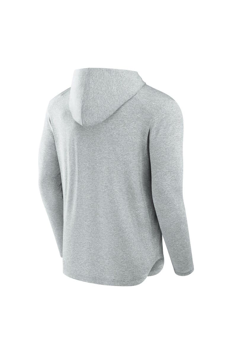 Fanatics Signature Men's Fanatics Signature Gray Miami Dolphins Front Office Tech Lightweight Hoodie T-Shirt, Alternate, color, Gray