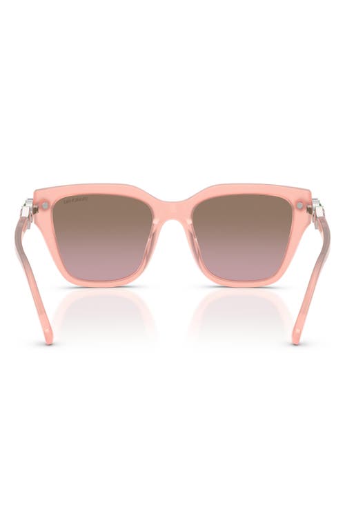 Swarovski 53mm Irregular Sunglasses In Pink