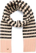 Kate Spade New York stripe rib scarf