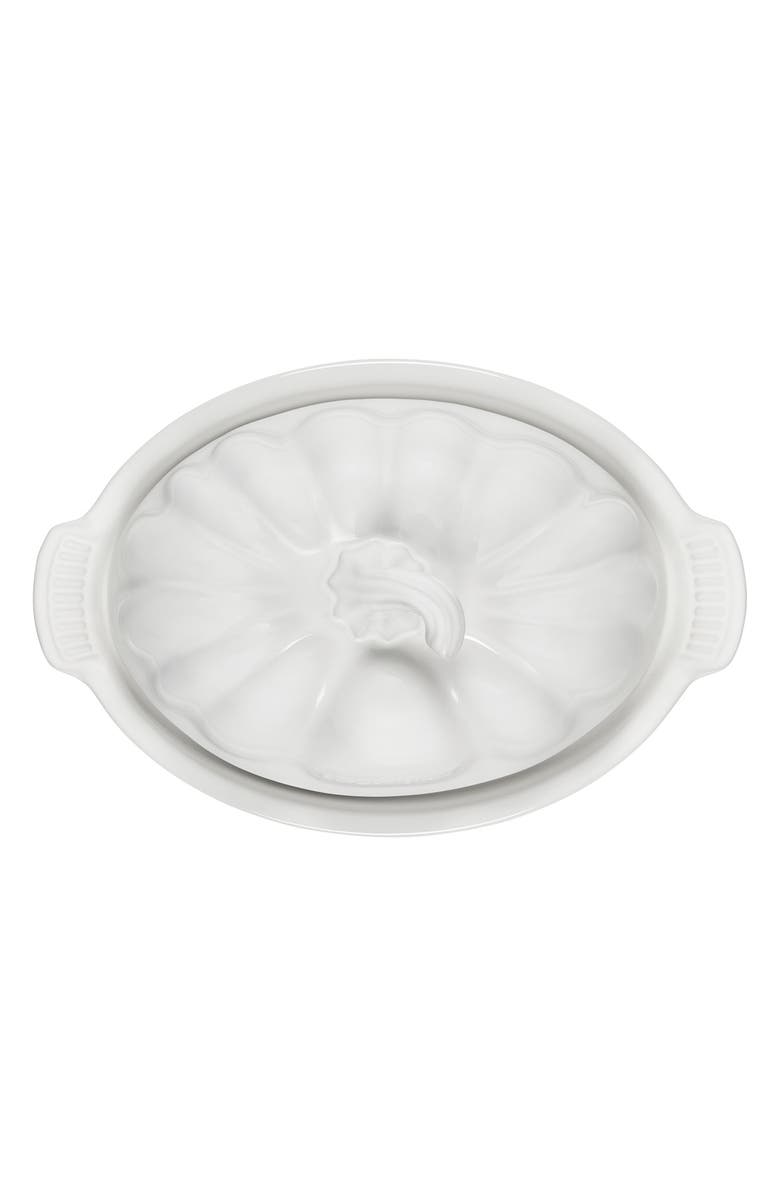 Le Creuset Pumpkin Butter Dish, Alternate, color, White