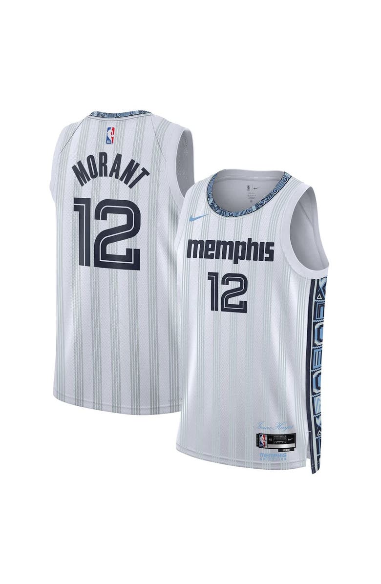 Nike Unisex Nike Ja Morant White Memphis Grizzlies 2025/26 Swingman Jersey - City Edition, Alternate, color, White