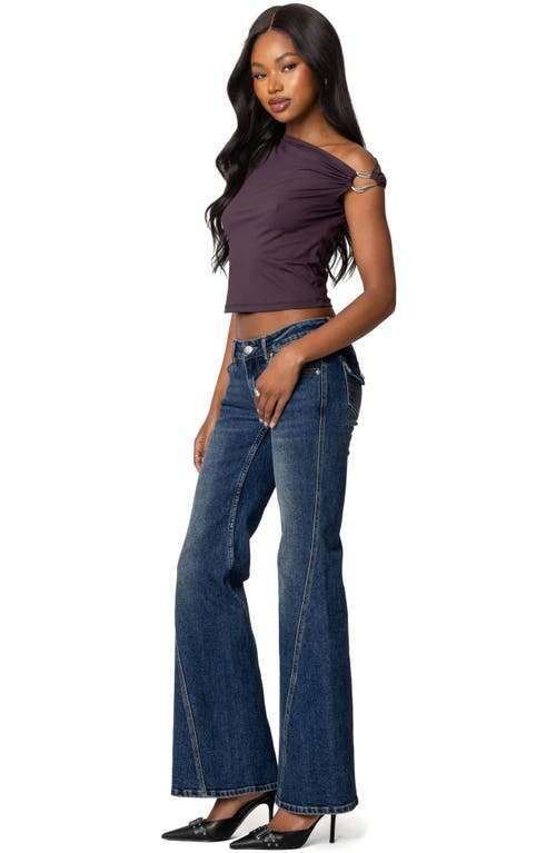 EDIKTED EDIKTED METAL RING ONE-SHOULDER TOP