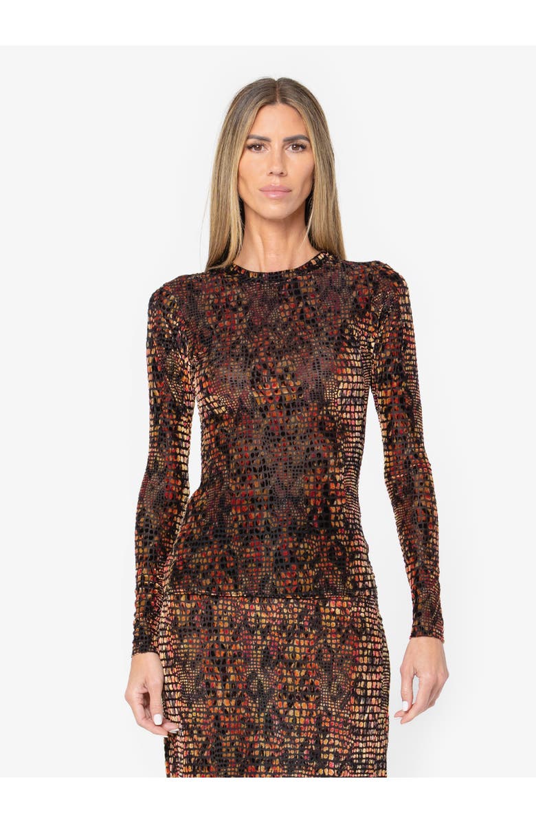 JBQ Hugo Top, Main, color, Red Mosaic