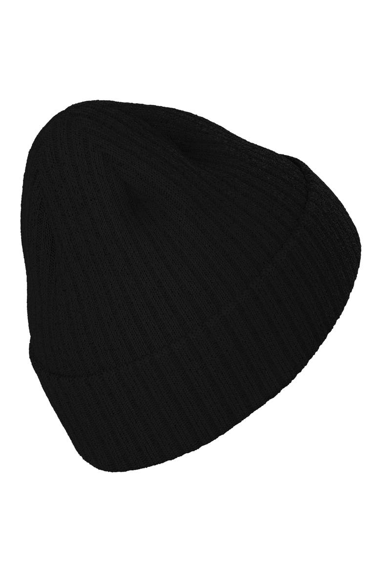 Altitude Folded Cuff Beanie, Alternate, color, BLACK