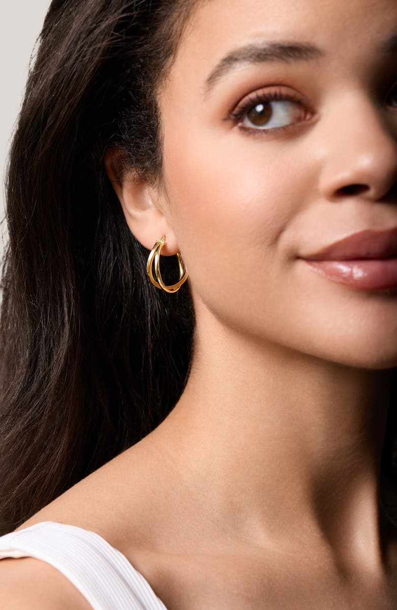 Bony Levy 14K Gold Twisted Hoop Earrings, Alternate, color,