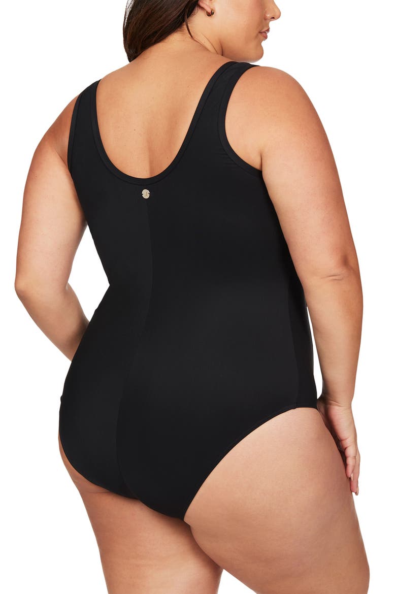 Sculpt Fuseli One-Piece Swimsuit, Alternate, color, BLACK