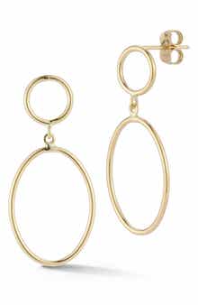 Ember Fine Jewelry 14K Circular Double Drop Earrings