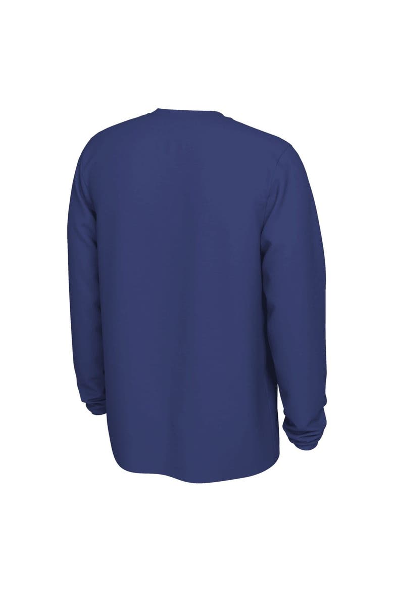 Men's Nike Royal Golden State Warriors 2025/26 On-Court Flare Dri-FIT Practice Long Sleeve Tri-Blend T-Shirt, Alternate, color, Royal