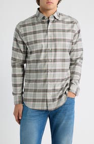 johnnie-O Lone Cypress Plaid Long Sleeve Button-Up Shirt