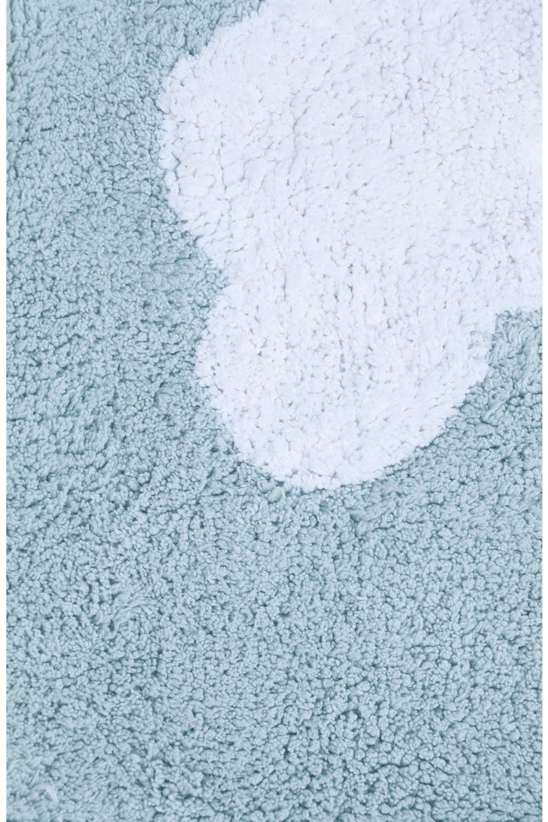 Mini Dream Washable Cotton Blend Rug, Alternate, color, LIGHT BLUE WHITE