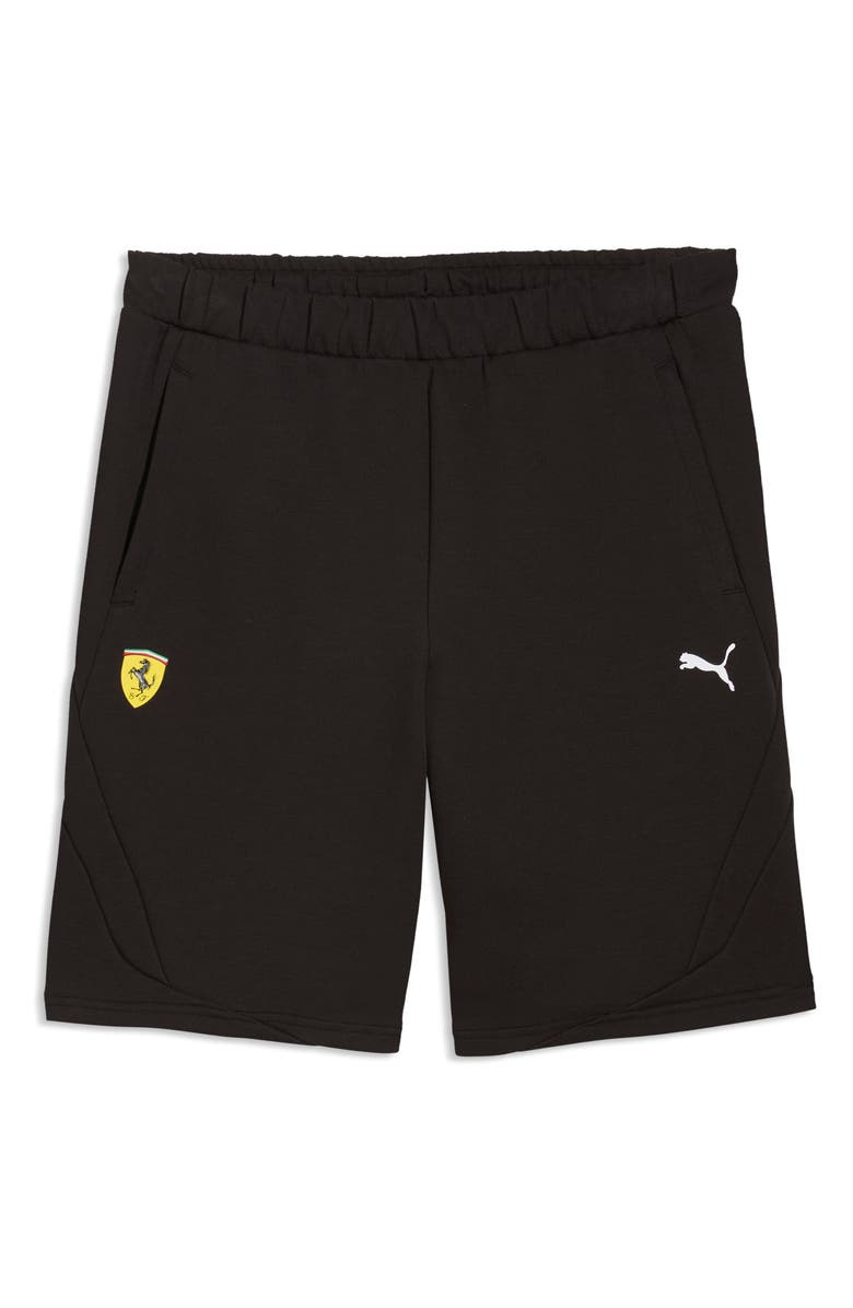 PUMA Scuderia Ferrari Motosport 1 Sweat Shorts, Main, color, Puma Black