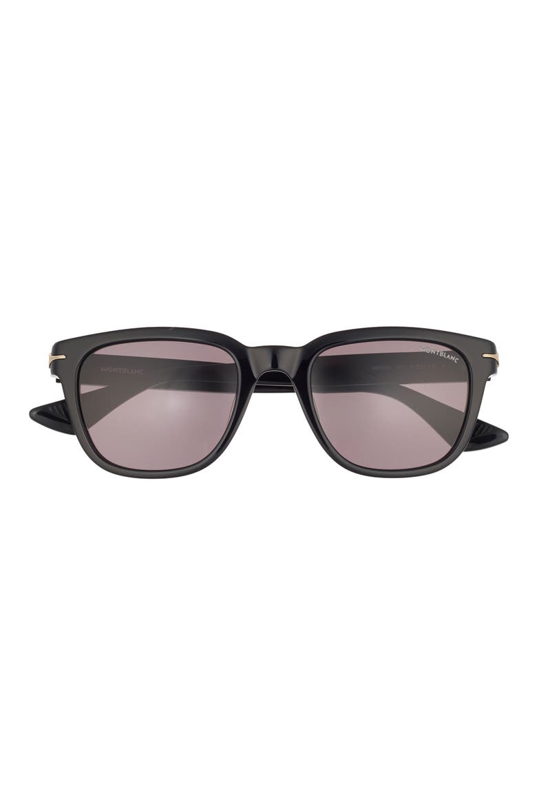 51mm Square Sunglasses, Main, color, BLACK BLACK GREY