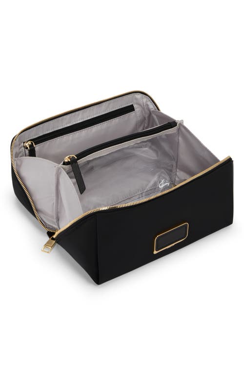 Tumi Voyageur Dallas Cosmetcis Bag In Black/gold