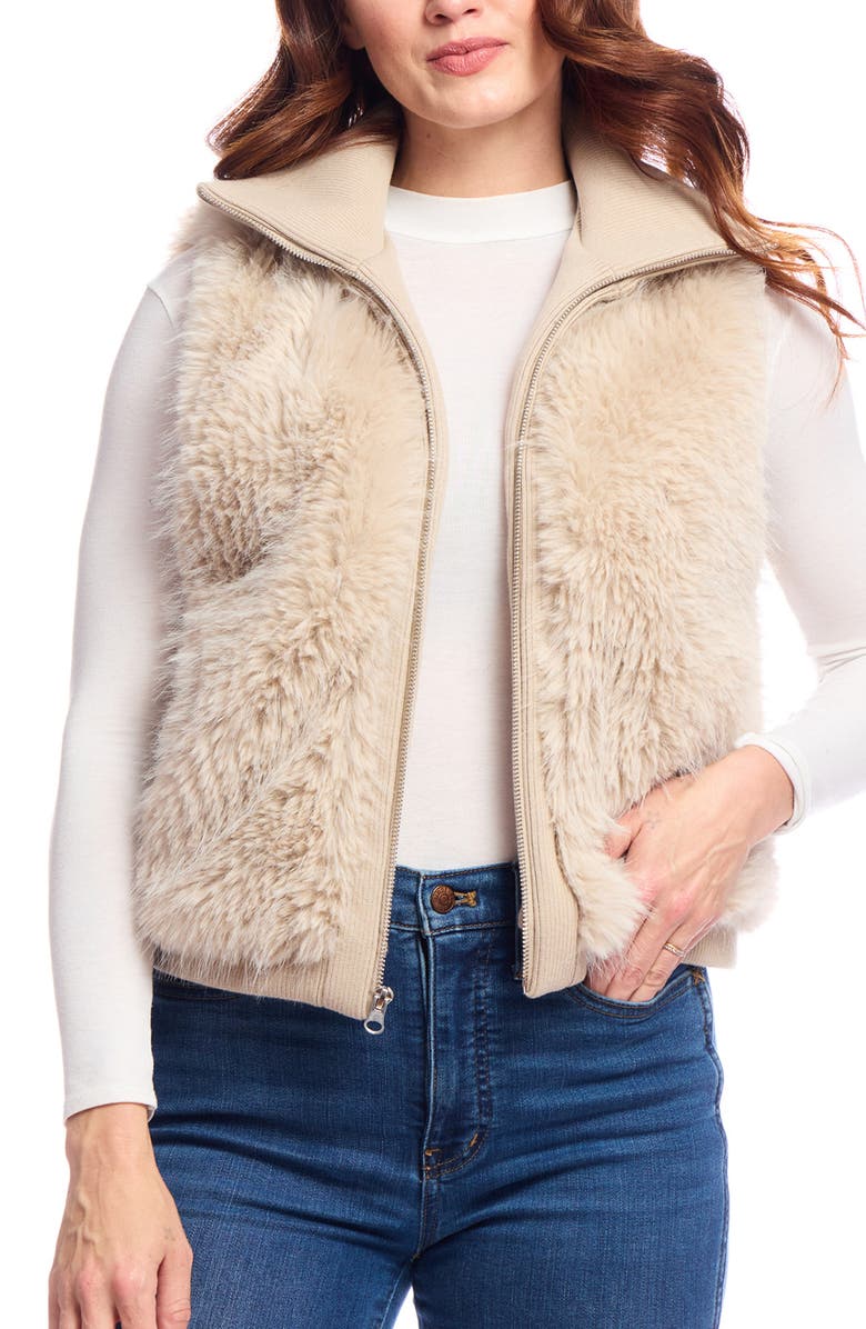 DONNA SALYERS FABULOUS FURS Parkside Faux Fur Vest, Main, color, 