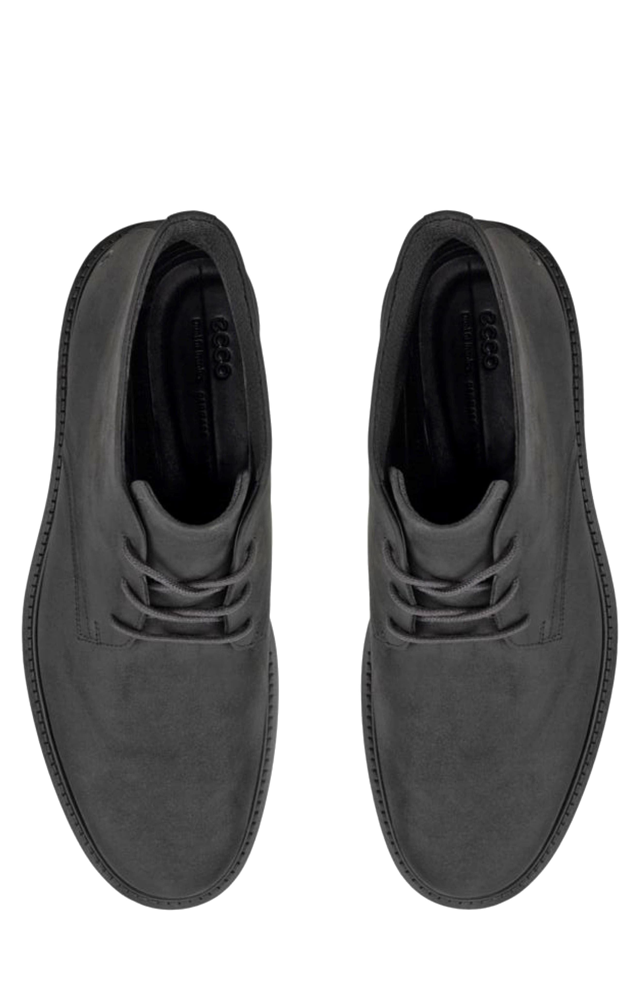 ECCO Metropole London Waterproof Suede Chukka Boot, Alternate, color, Black