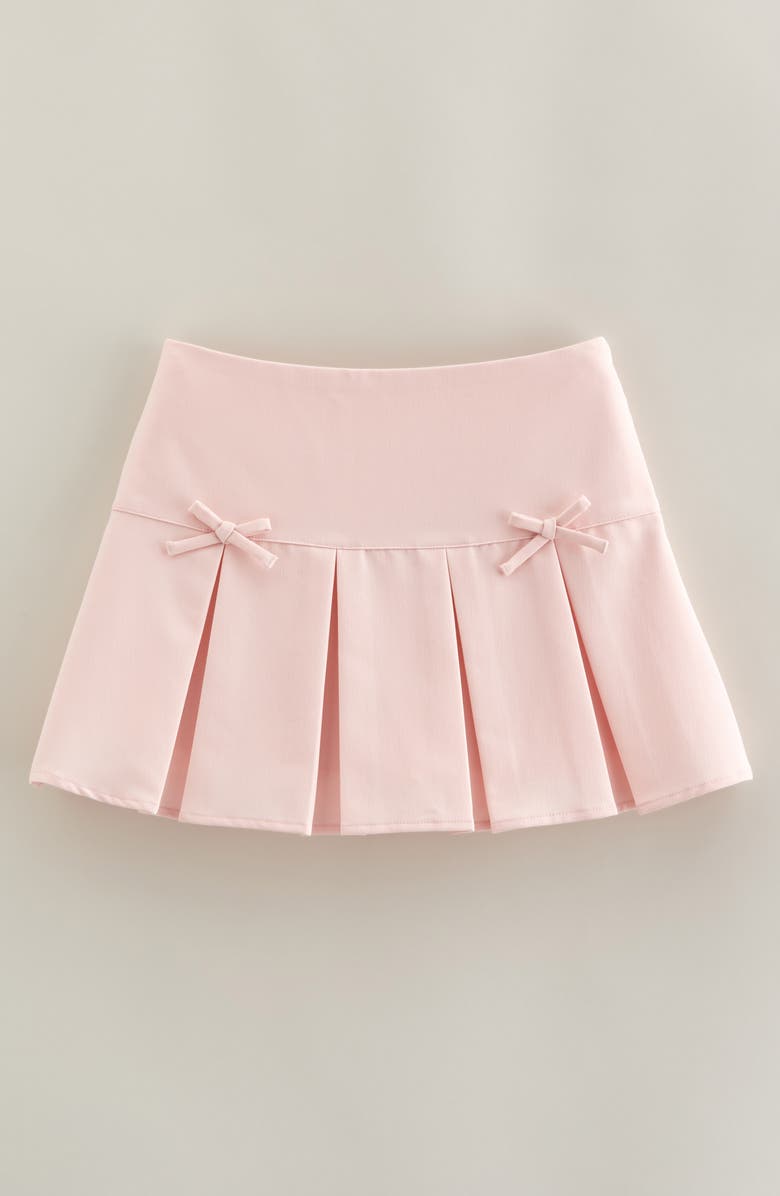 Nordstrom Kids' Bow Accent Pleated Skort, Main, color, Pink Lotus