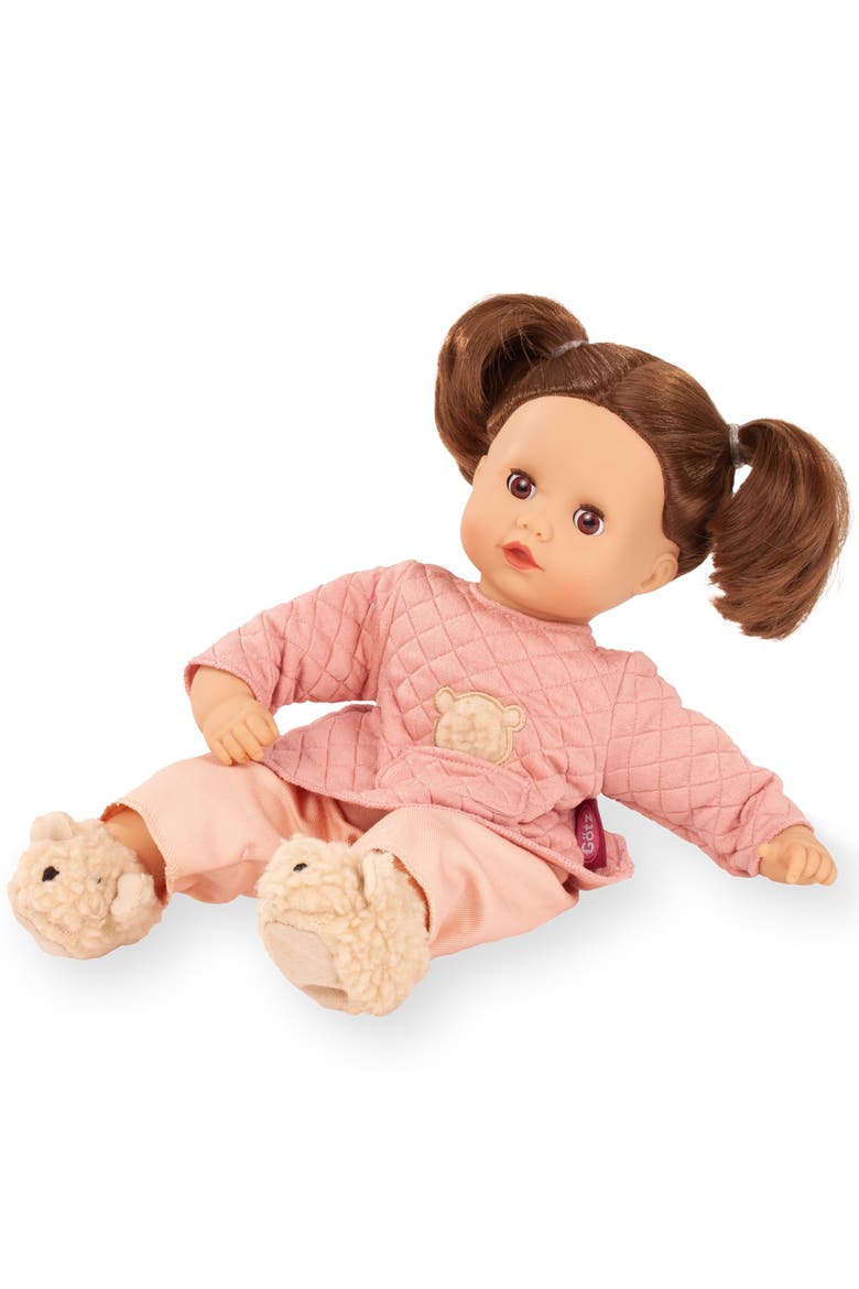 Muffin Bear - 13" Doll, Peachy Pink & Beige Quilted Tunic, Kids 3+, Alternate, color, Multicolored