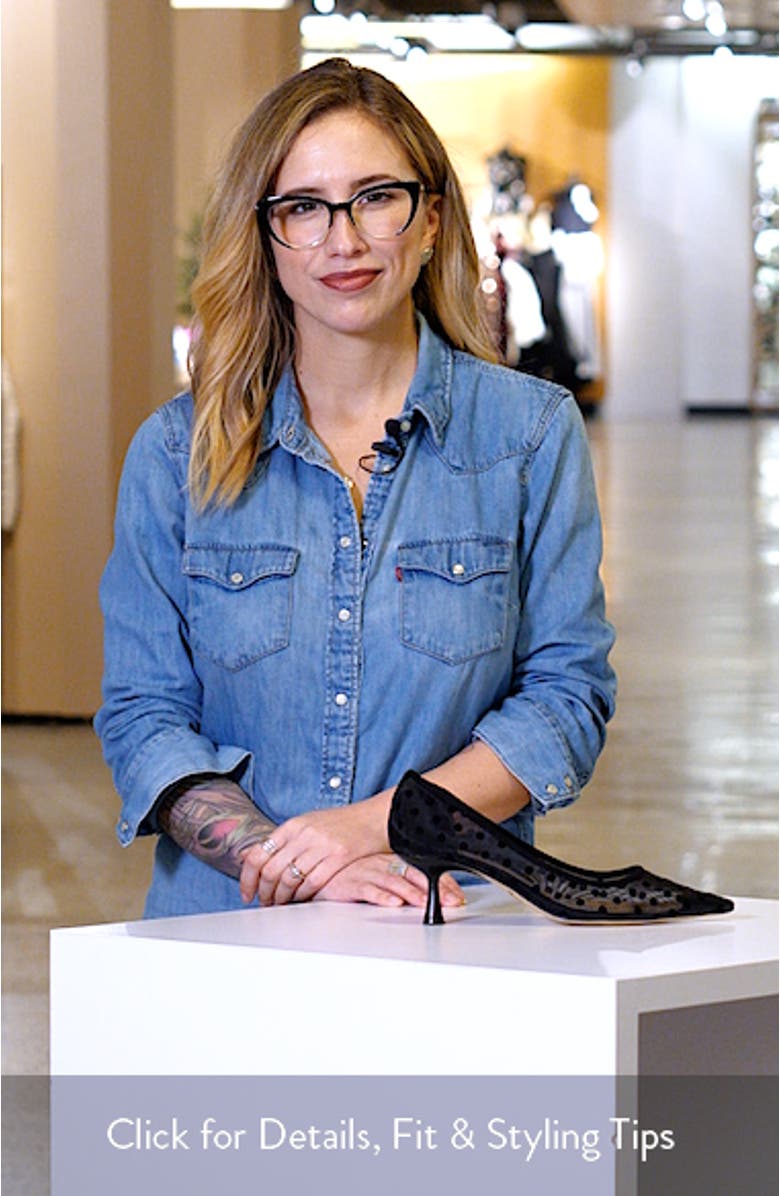 Elena Pointed Cap Toe Pump, sales video thumbnail