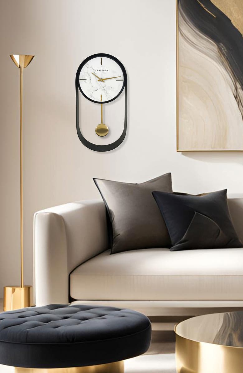 Westclox Modern Analog Pendulum Wall Clock, Alternate, color,