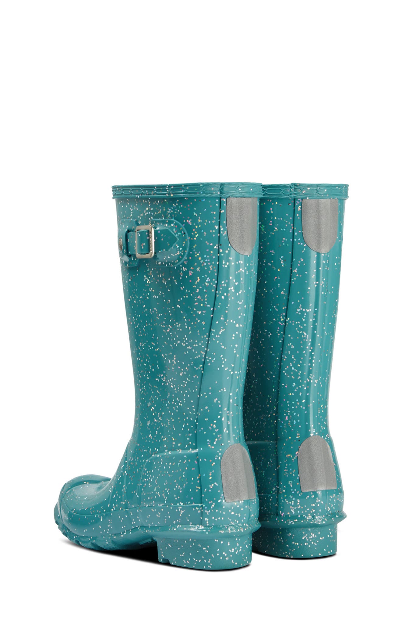 Kids' Original Giant Glitter Waterproof Rain Boot, Alternate, color, BLUE SPRUCE