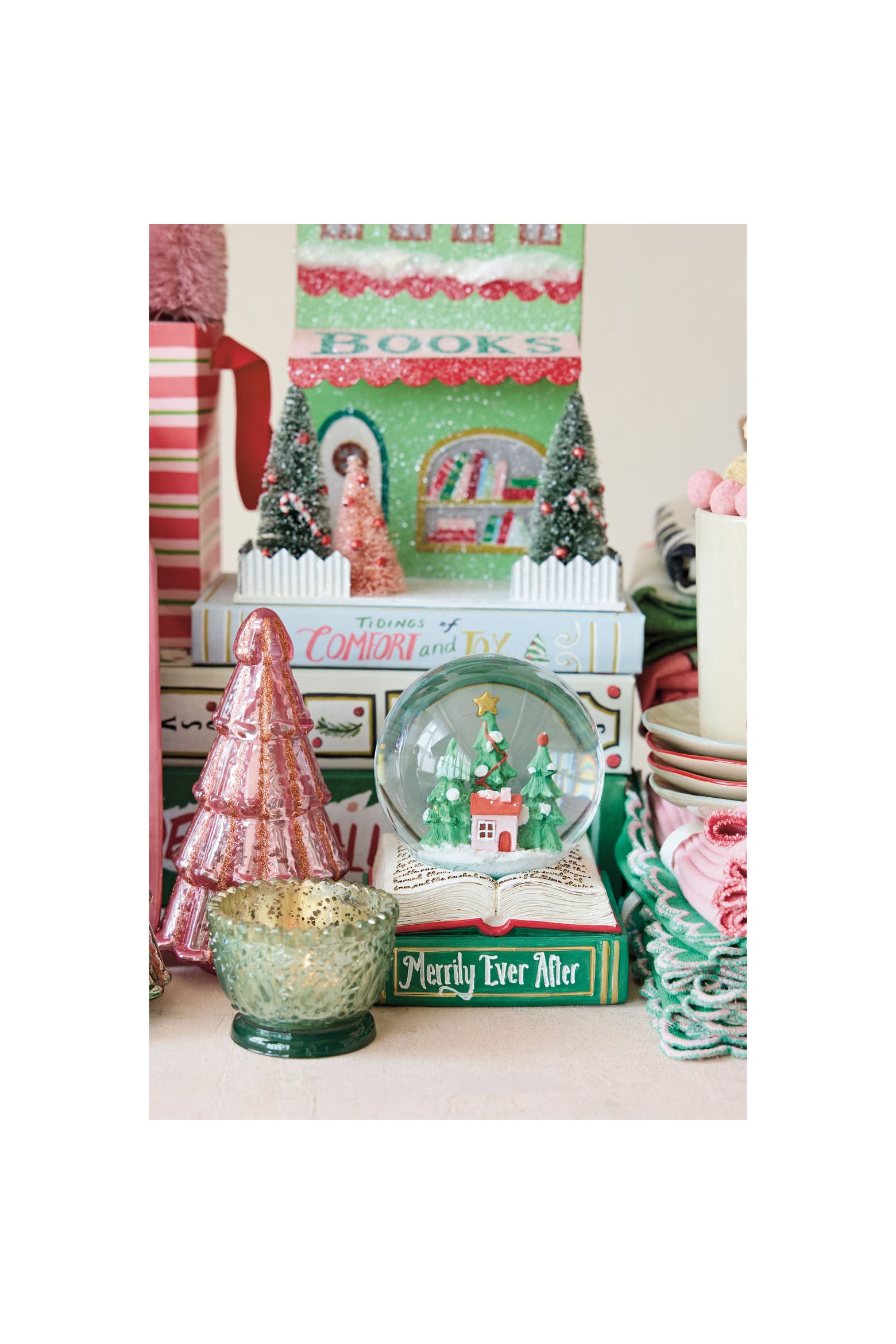 Polyrein Olive Grove Artisan Polyresin Holiday Snow Globe with LED | Nordstrom