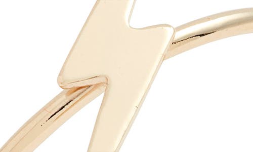 Nashelle Lightening Bolt Ring In Gold Fill