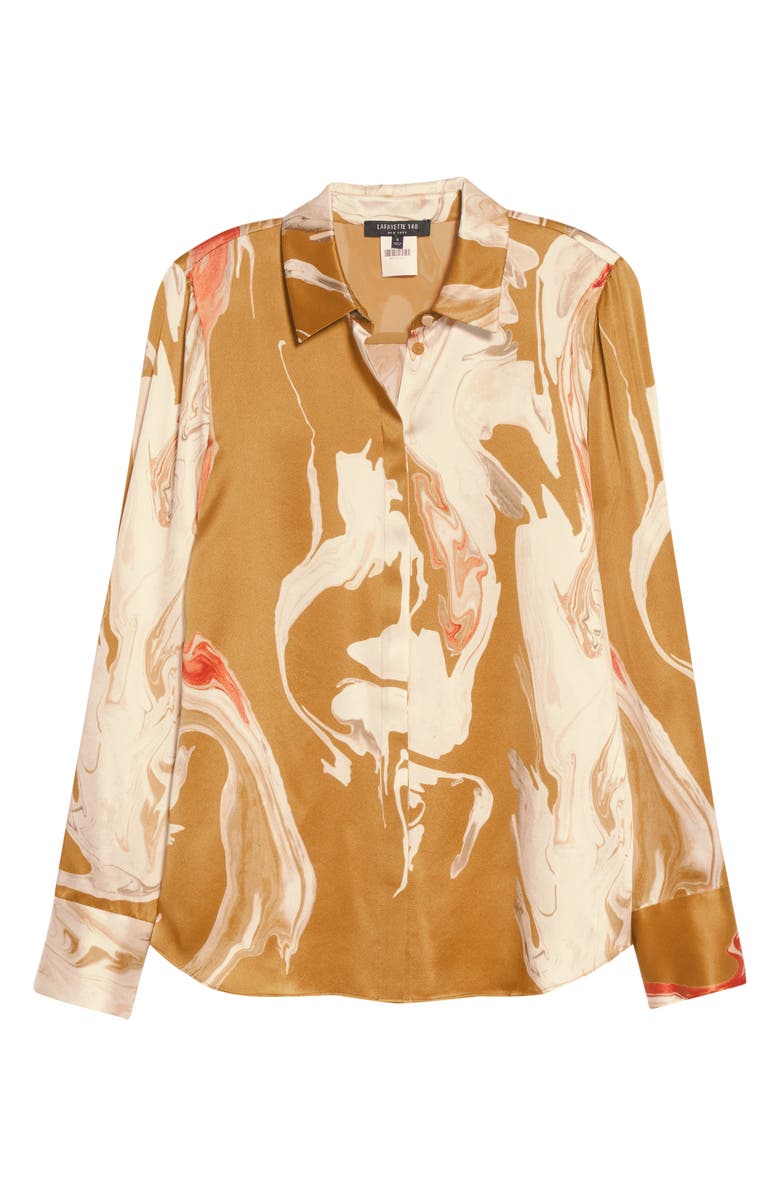Lafayette 148 New York Scottie Silk Blouse, Alternate, color,