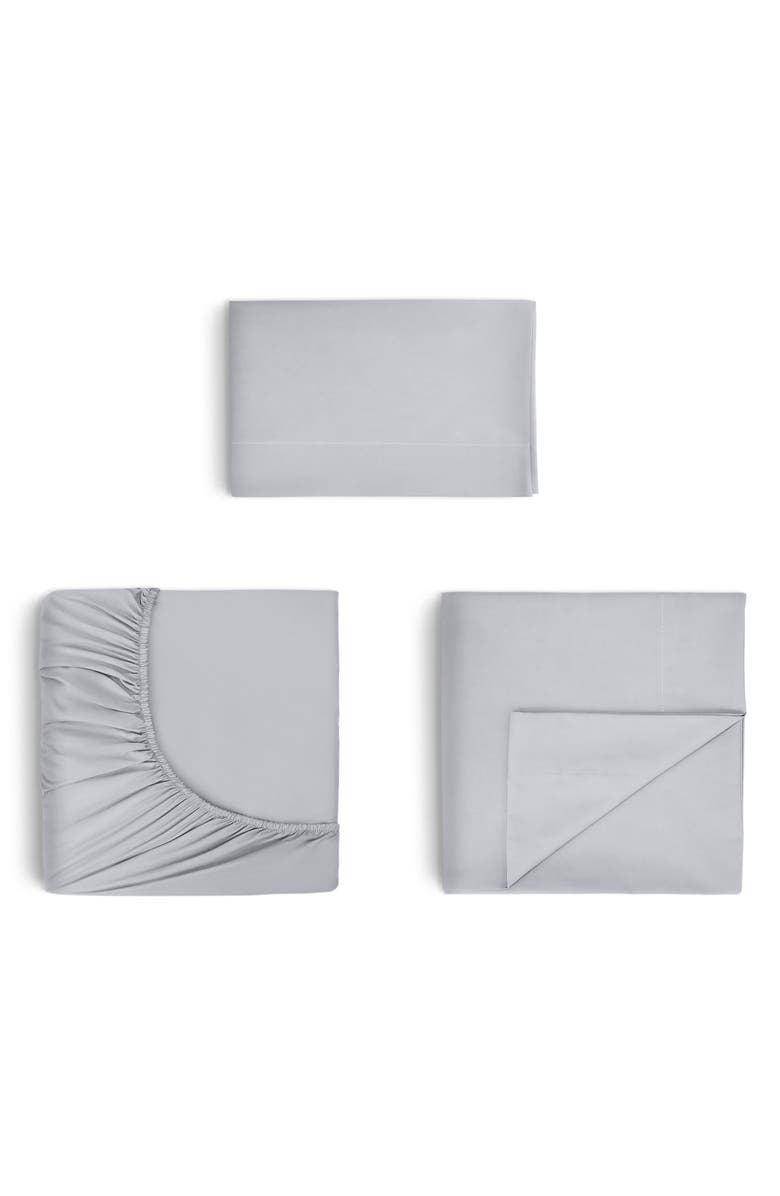 WESTPOINT HOME Restore Cotton & Tencel<sup>®</sup> Lyocell Sateen Sheet Set, Alternate, color, Grey