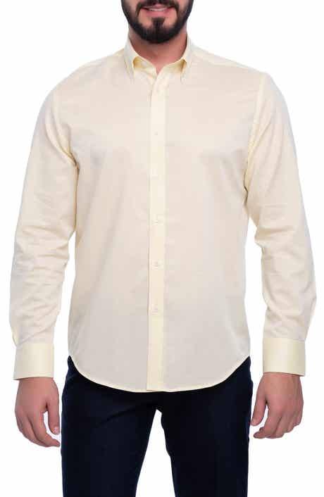 VELLAPAIS Crystal Slim Fit Cotton Dress Shirt