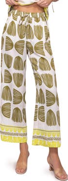 MELLODAY Abstract Print Wide Leg Pants