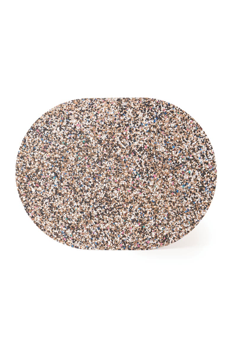 Beach Clean Oval Placemats Set of 6, Alternate, color, Natural Cork