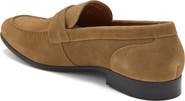 Dunross & Sons Water Resistant Suede Penny Loafer