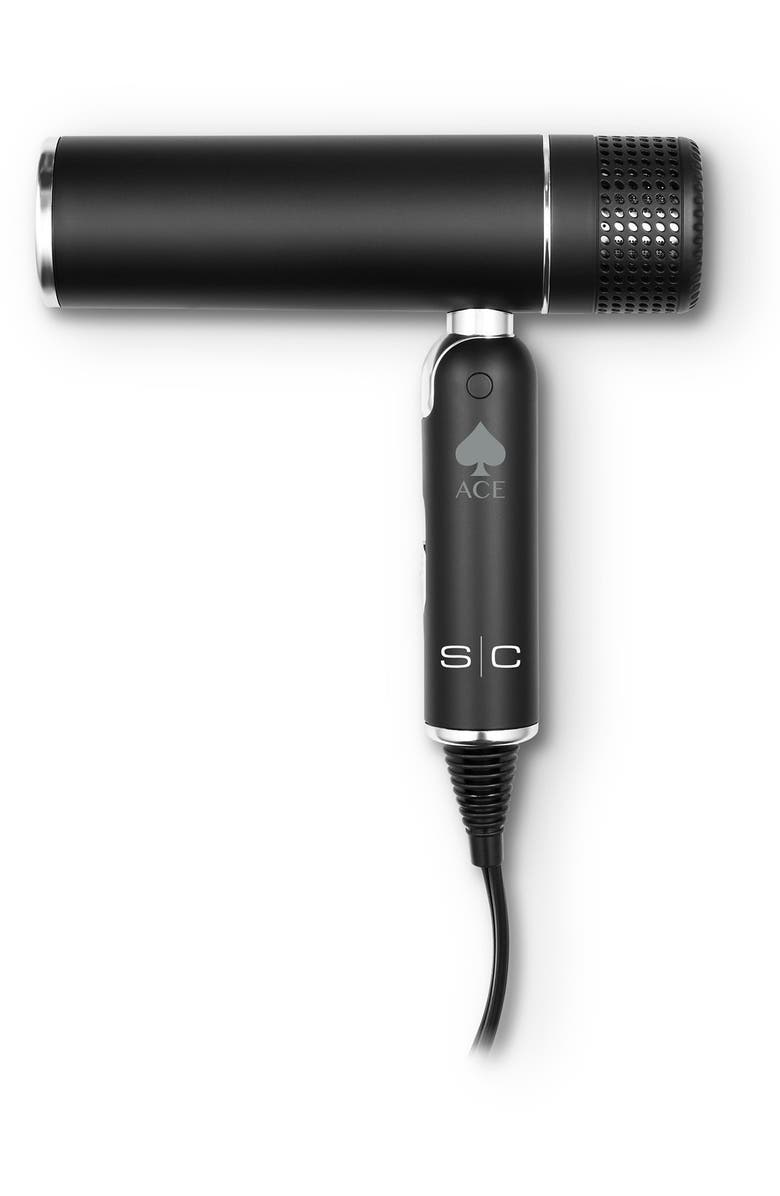 STYLECRAFT Ace Foldable Lightweight Hair Dryer, Alternate, color, Black