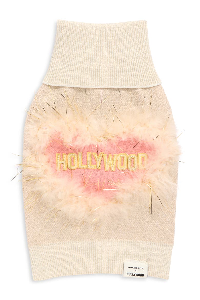 x Hollywood Jumper Dog Sweater, Main, color, CREAM