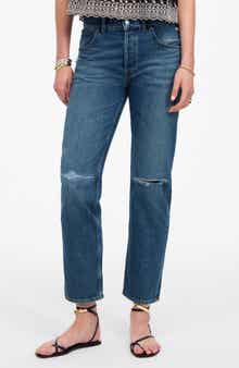 Madewell The Dean Easy Ankle Straight Leg Jeans