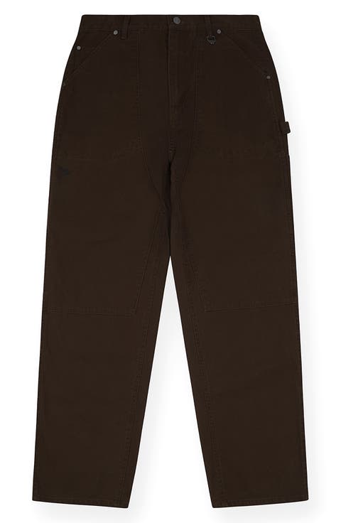 Script Logo Cotton Canvas Carpenter Pants