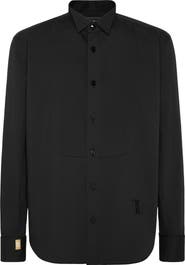 BILLIONAIRE Cotton Tuxedo Shirt Gold Cut Men
