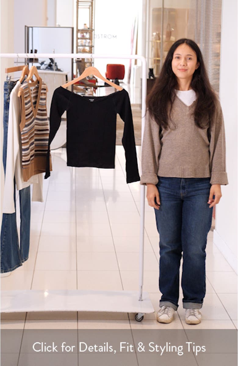 Rib Long Sleeve Top, sales video thumbnail