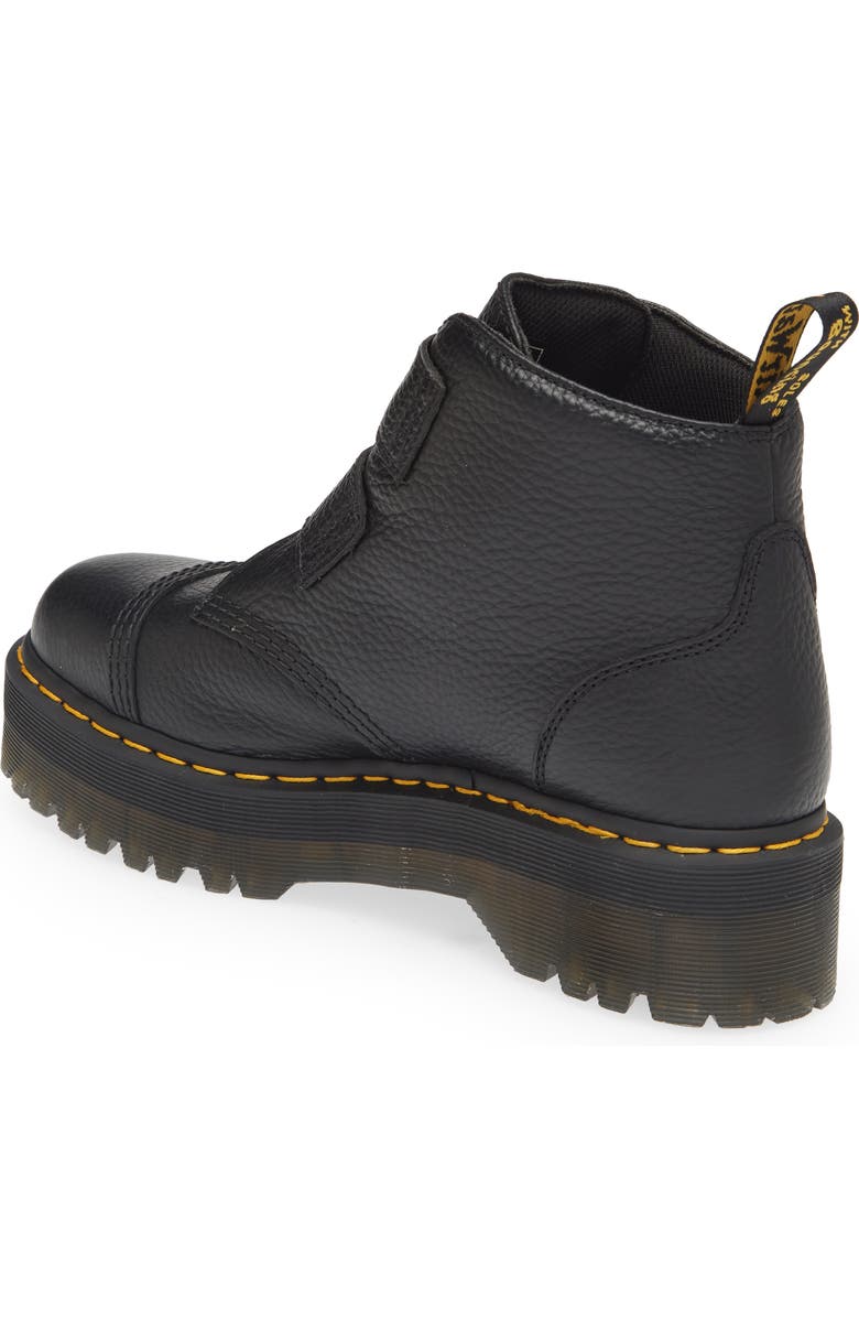 Dr. Martens Devon Flower Platform Bootie, Alternate, color, Black