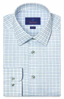 Trim Fit Check Cotton Dobby Dress Shirt