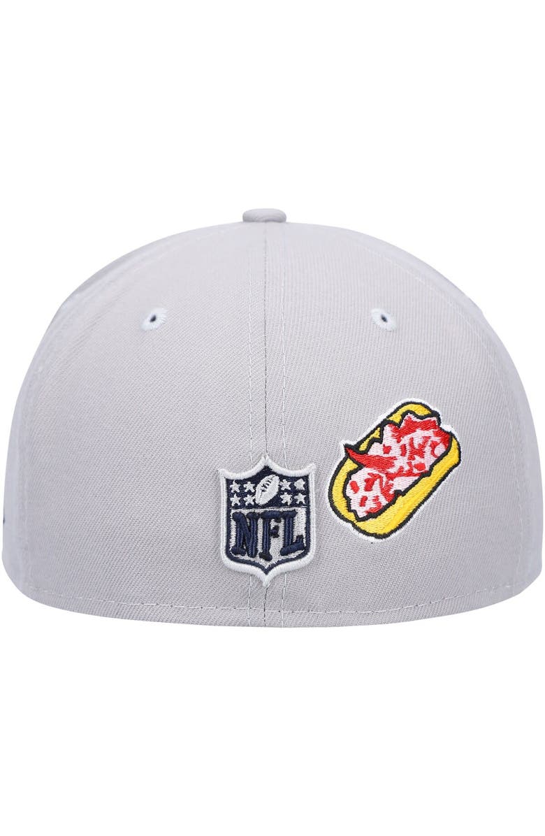 New Era Men's New Era Gray New England Patriots City Describe 59FIFTY Fitted Hat, Alternate, color, 