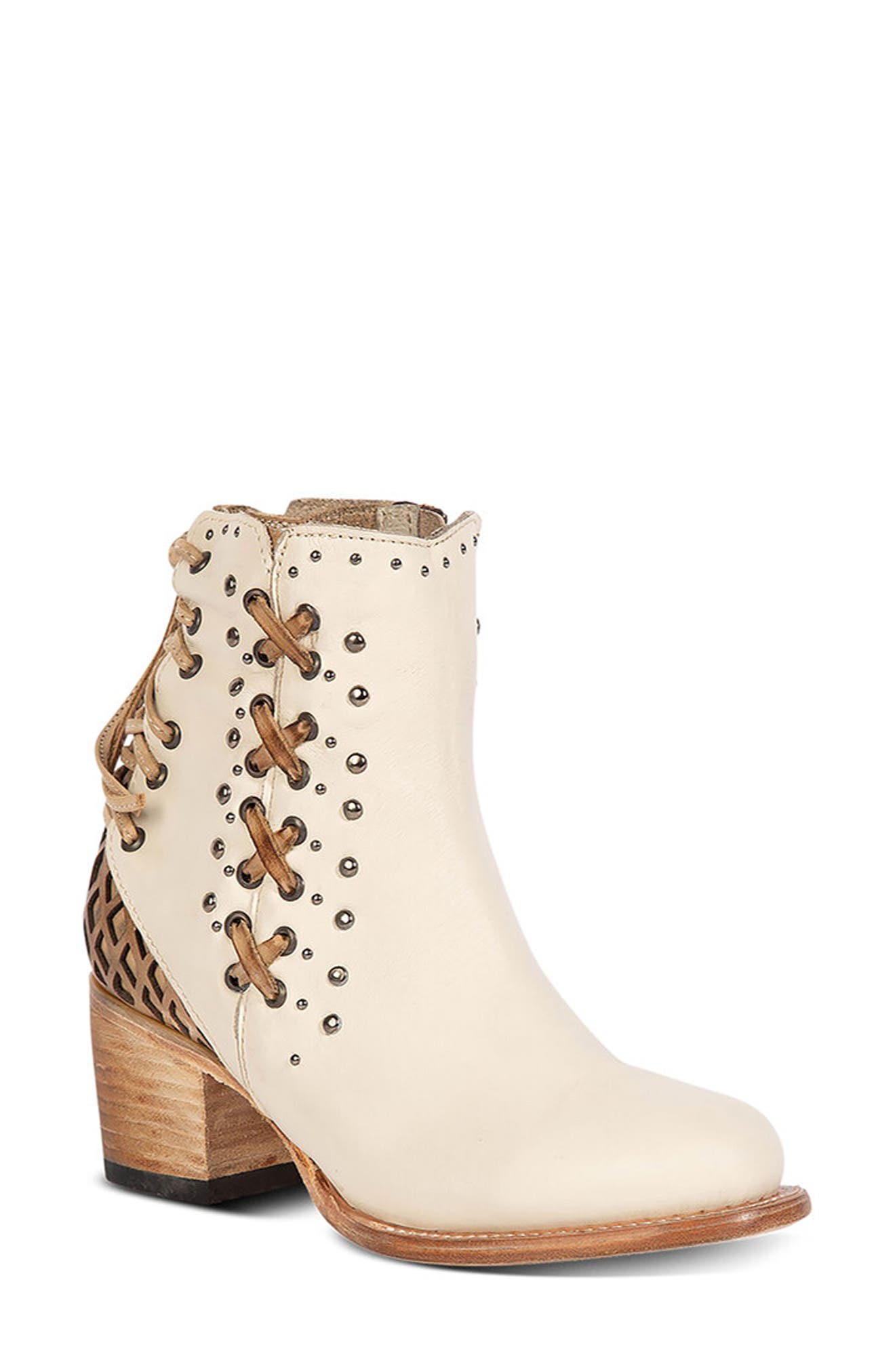 Columbia Leather Bootie, Main, color, WHITE