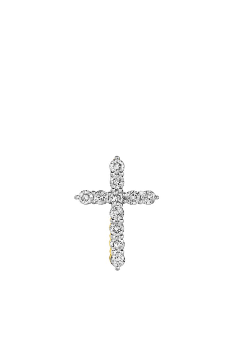 Heavenly Cross Diamond Pendant in 10K Yellow Gold, Alternate, color, 10K Yellow Gold