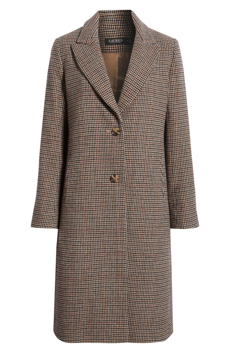 Lauren Ralph Lauren Houndstooth Coat, Alternate, color,